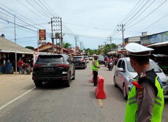 Ditlantas Polda Aceh Terapkan One Way untuk Urai Kemacetan saat Arus Balik
