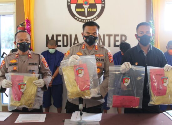 Enam Pengedar sekaligus Pemakai Narkoba di Aceh Jaya Berhadil Ditangkap