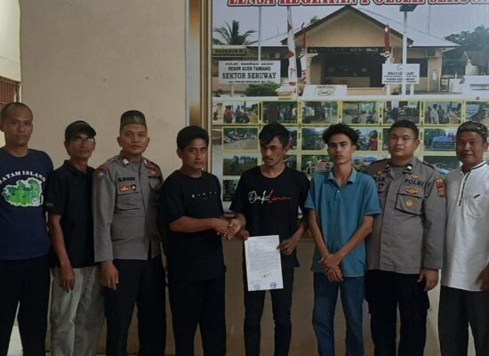 Dua Pria Curi Kambing di Aceh Tamiang, Polsek Seruway Laksanakan Problem Solving