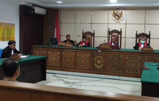 Sidang tuntutan di PN Tipikor Banda Aceh kasus dugaan korupsi pembebasan pengembangan lahan TPA Lhok Batee Sabang.