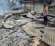 Empat Ruko Hangus Terbakar di Sawang Aceh Utara
