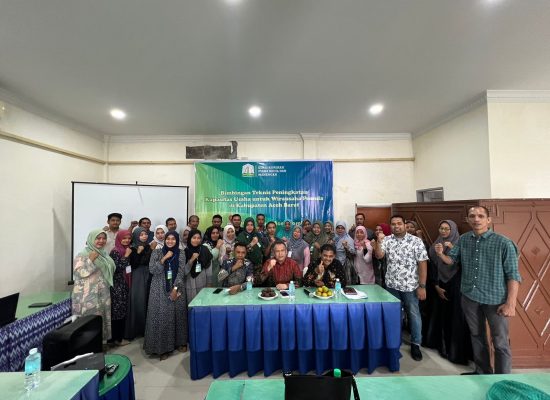 Diskop UKM Aceh Gelar Pelatihan Peningkatan Kapasitas Wirausaha Pemula Aceh Barat