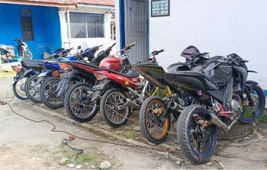 Polda Aceh Amankan 121 Sepeda Motor Pakai Knalpot Brong 